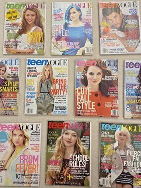 Teen Vogue Magazine Lot Miley Cyrus, Taylor Momsen, Emma Stone, etc.